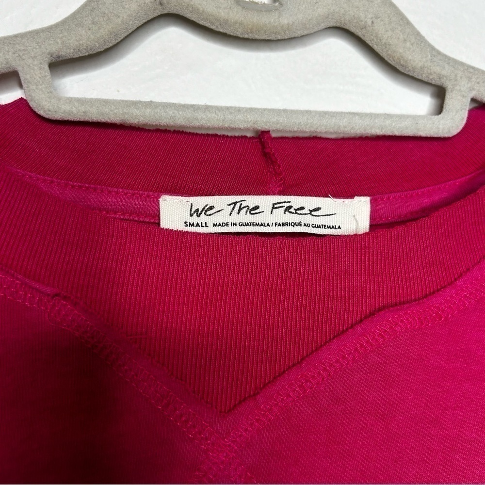FREE PEOPLE Clover Puff Shoulder Top In Rose Hypnotic - Picture 4 of 6